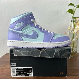 Air Jordan 1 Mid Purple Size Men's8.5/Women's10